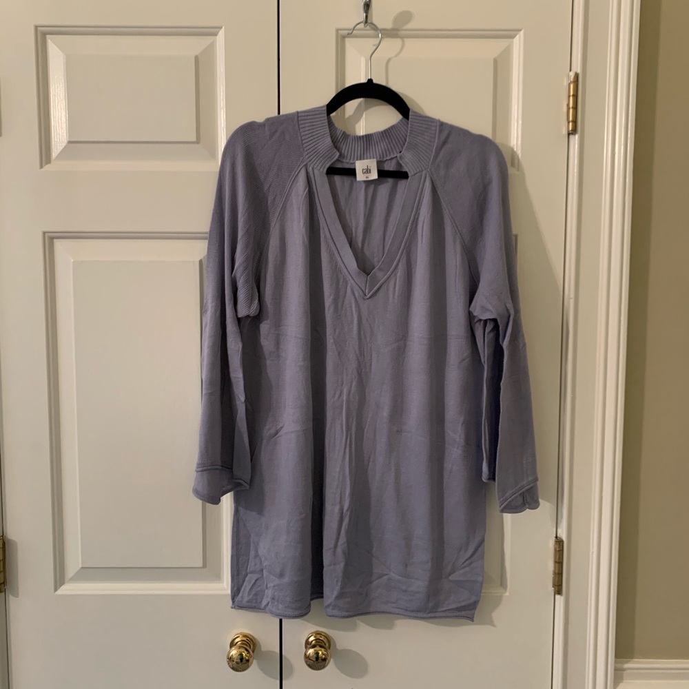 CAbi sweater tunic with bell sleeves XL